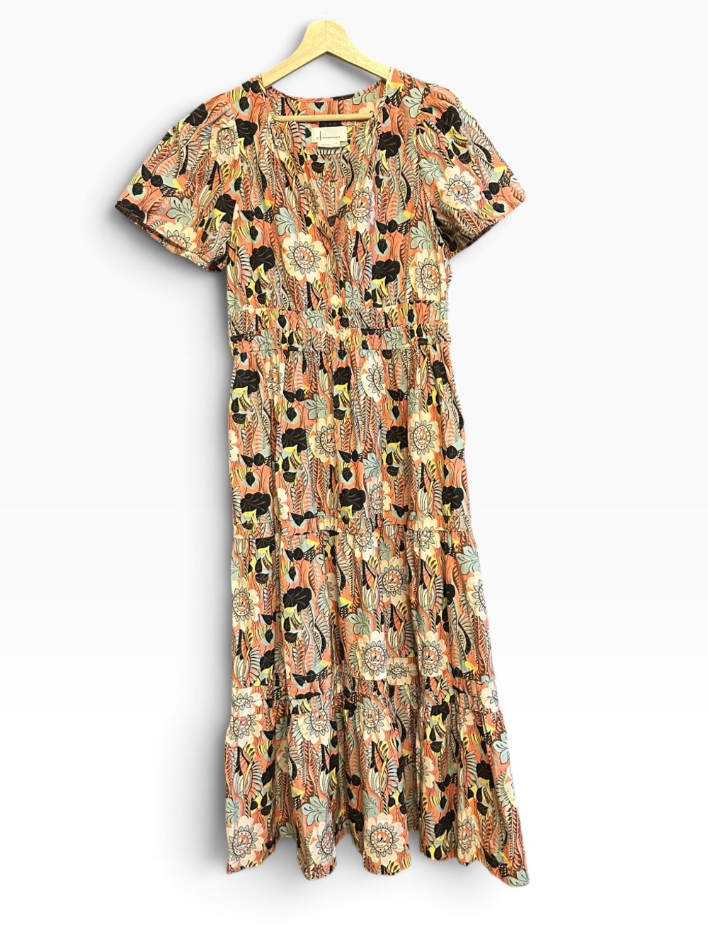 ANTHROPOLOGIE ‘Somerset’ Boho Prairie Tiered Maxi Dress - Picture 3 of 15